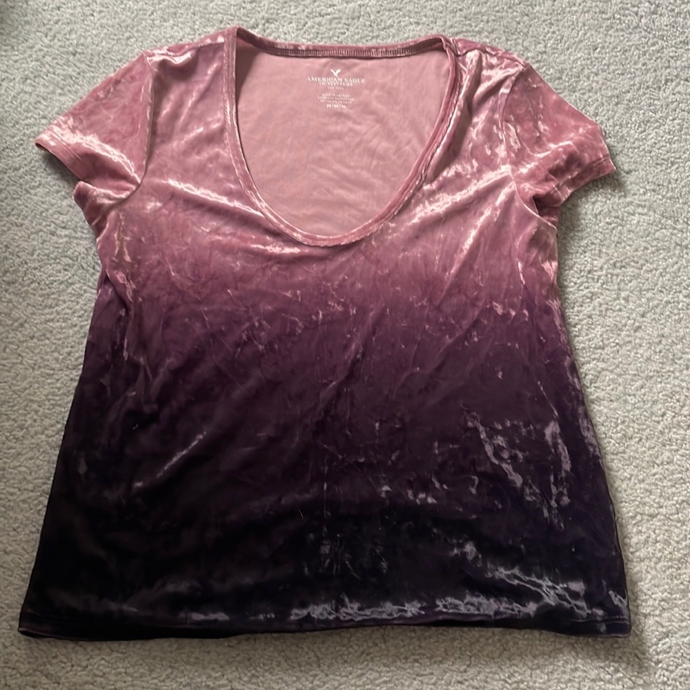 Crushed Velvet Tee - M
